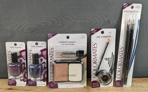 lot 185G image: Brand New Colormates Makeup Nail Polish, Compact Makeup & Concealer, Gel Eyeliner and Eyeliner Pencil N
