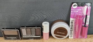 lot 190G image: Brand New Covergirl Eye Enhancer Kit, Taupe Eye Shadow, Clean Fresh Cooling Glow Stick, Trublend Minerals Loose Mineral Powder and Pull Lash Bloom Mascara N