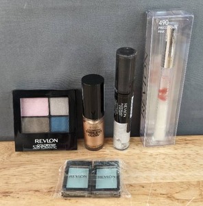 lot 195G image: Brand New Revlon ColorStay Eye Shadow, Endless Glow Liquid Highlighter, Duo Smoky Eye Shadow Stick, Lash Jewels Eye Accents and Eye Shadow Links N