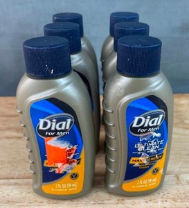 lot 59G image: 6 Brand New Dial for Men, Hair  Body Wash, Ultimate Clean 2 oz Bottles N