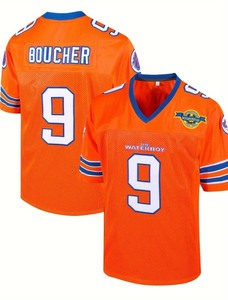 lot 55D image: Brand New Adam Sandler Waterboy Movie Bobby Boucher SCLSU Mud Dogs Bourbon Bowl College Football Jersey Mens Size Large N