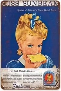 lot 1098 image: Brand New Miss Sunbeam Aluminum Sign N