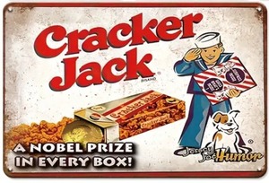 lot 86H image: Brand New Cracker Jack Aluminum Sign N
