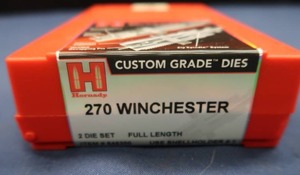 lot 17 image: HORNADY CUSTOM GRADE 270 WINCHESTER RELOADING DIES