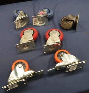 lot 22 image: BOX OF CASTER WHEELS