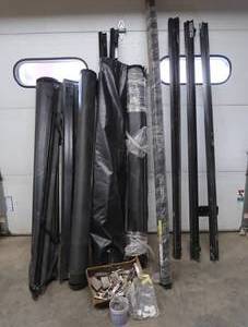 lot 51 image: LOT OF 4 TONNEAU COVERS SIDE RAILS AND HARDWARE