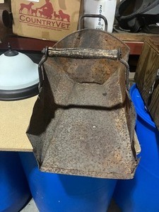 lot 38 image: celling light  and old coal scoop