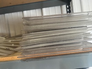 lot 64 image: Cambro Food Container Lids many of them