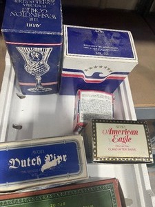 lot 66 image: Box Full Of Collectable Avon Bottles
