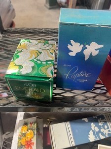 lot 67 image: Box Full Of Collectable Avon Bottles