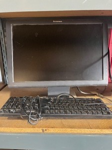 lot 80 image: Monitor & Key Board