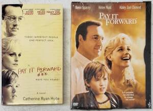 lot 22 image: Pay It Forward a Novel by Catherine Ryan Hyde & the Movie on DVD (View Photos)