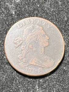 lot 10 image: 1798 US BUST LARGE CENT