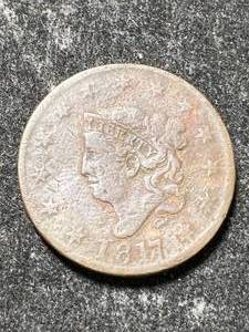 lot 22 image: 1817 US CORONET HEAD LARGE CENT