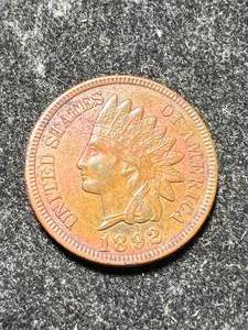 lot 28 image: 1892 US INDIAN HEAD CENT XF