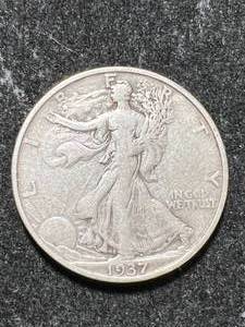 lot 48 image: 1937-S US WALKING LIBERTY HALF DOLLAR