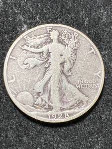 lot 87 image: 1928-S US WALKING LIBERTY HALF DOLLAR