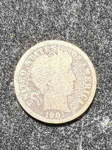 lot 88 image: 1901 US BARBER DIME