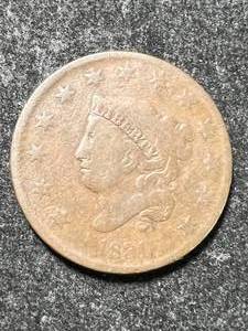 lot 92 image: 1831 US MATRON HEAD LARGE CENT
