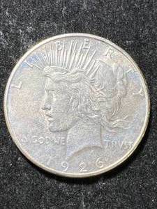 lot 98 image: 1926-S US PEACE SILVER DOLLAR