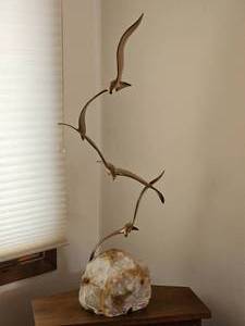 Curtis Jere MCM Sculpture Birds in Flight