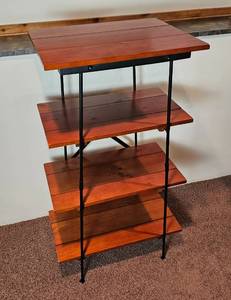 lot 36 image: Farmhouse Industrial Open Curio Shelf