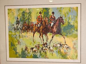 lot 10 image: Mark King Signed & Numbered Serigraph  Fox Hunt
