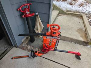 lot 99 image: Corded Electric Lawn Tool Bundle