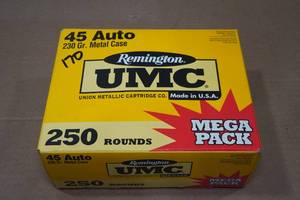 lot 125 image: 170 Remington UMC .45 Auto 230 Gr MC Ammo