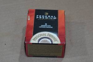 lot 170 image: 20 Federal Personal Defense 9mm Luger 147 Gr Hydra-Shok JHP Ammo