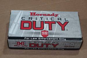lot 180 image: 50 Hornady Critical Duty 9mm Luger P 135 Gr FlexLock Ammo