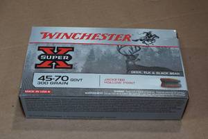 lot 209 image: 20 Winchester Super-X .45-70 Govt 300 Gr JHP Ammo