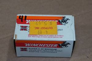 lot 227 image: 41 Winchester Super-X .22 Mag JHP Ammo