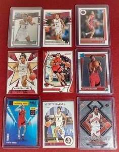 lot 4 image: (9) Scottie Barnes Rookie Cards