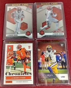lot 8 image: (4) JaMarr Chase Rookie Cards