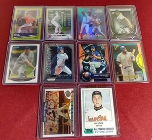 lot 12 image: (10) Baseball Cards - Mix of Stars, HOFers, Inserts