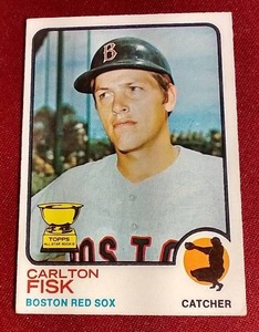 lot 14 image: 1973 Topps Carlton Fisk All-Star Rookie Card