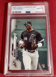 lot 18 image: 2020 Topps Luis Robert Rookie Card - PSA 10