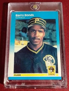 lot 20 image: 1987 Fleer Barry Bonds Rookie Card
