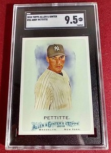 lot 27 image: 2010 Allen & Ginter Andy Pettitte Card - SGC 9.5