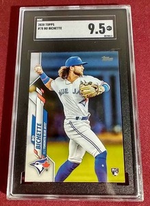 lot 31 image: 2020 Topps Bo Bichette Rookie Card - SGC 9.5