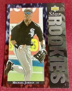 lot 41 image: 1994 Upper Deck Michael Jordan Baseball Rookie Card