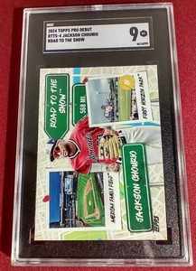 lot 53 image: 2024 Topps Jackson Chourio Prospect Card - SGC 9