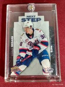 lot 54 image: 2021-22 Upper Deck CHL Connor Bedard Die-Cut Prospect Card