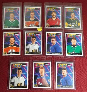 lot 70 image: (11) 2020-21 Upper Deck Portraits Cards - Rookies & Stars