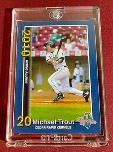 lot 73 image: 2010 Mike Trout Minor League Card