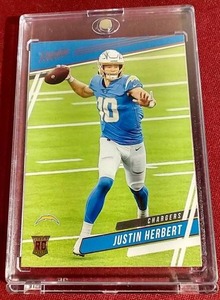 lot 79 image: 2020 Absolute Justin Herbert Rookie Card
