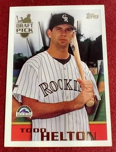 lot 81 image: 1996 Topps Todd Helton Rookie Card