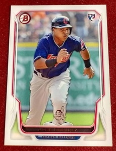 lot 86 image: 2014 Bowman Jose Ramirez Rookie Card