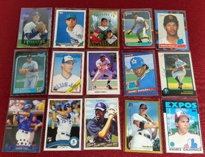 lot 91 image: (15) Old School Baseball Rookie Cards - Includes Stars & HOFers